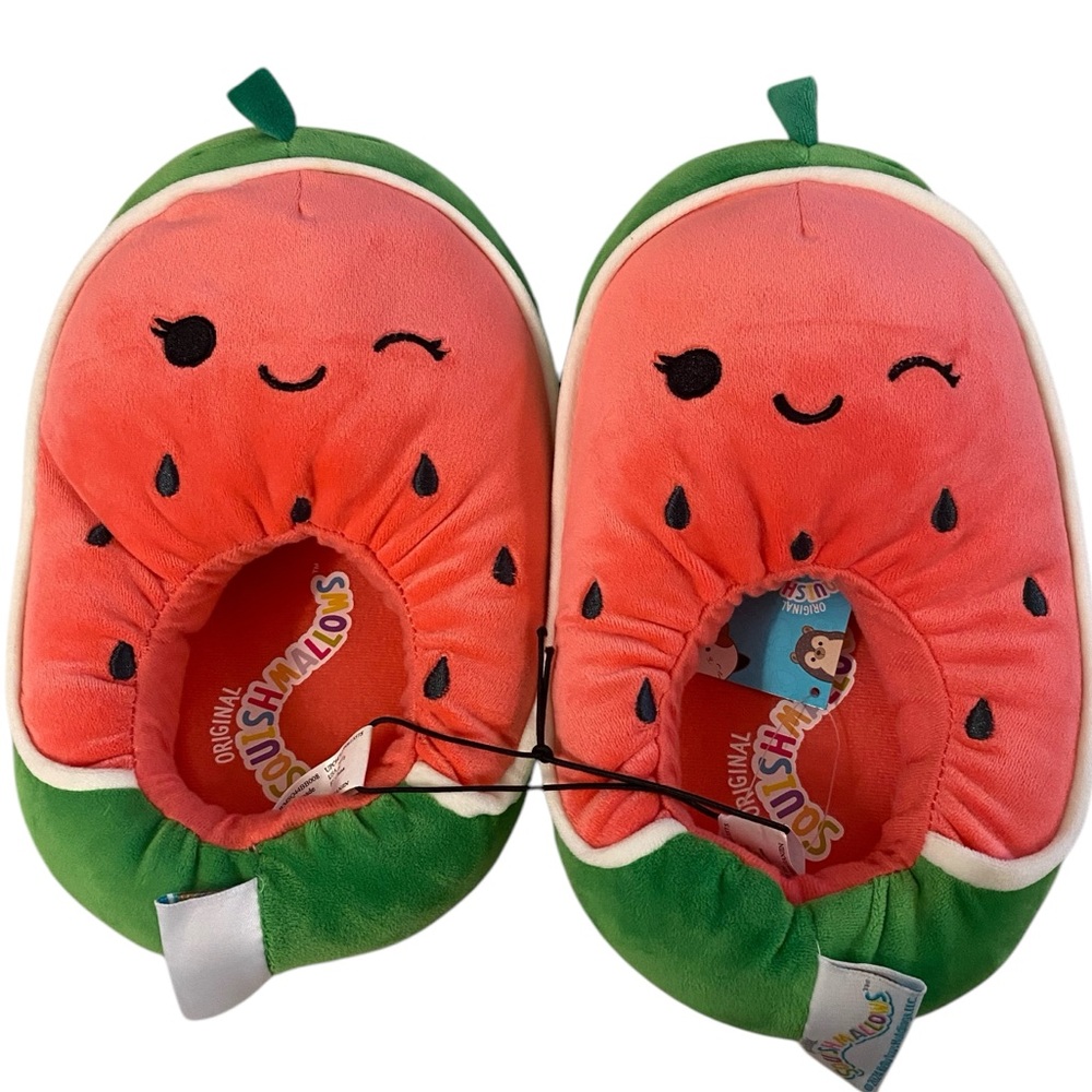 SQUISHMALLOWS Big Kids Watermelon Slippers  Size: 7-8
